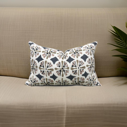 Montauban Carbon 12x18" Knife Edge Decorative Lumbar Pillow
