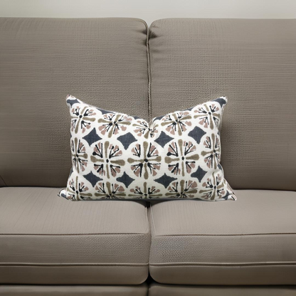 Montauban Carbon 12x18" Knife Edge Decorative Lumbar Pillow