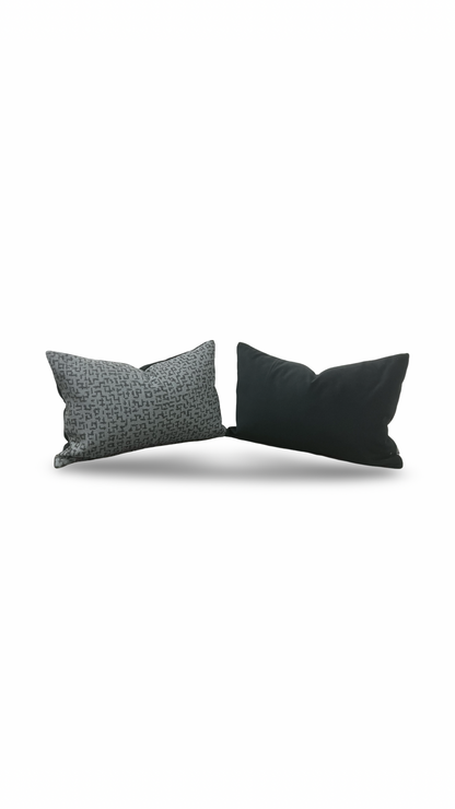 Filippo Uecher Glifo 12x18" Knife Edge Lumbar Pillow