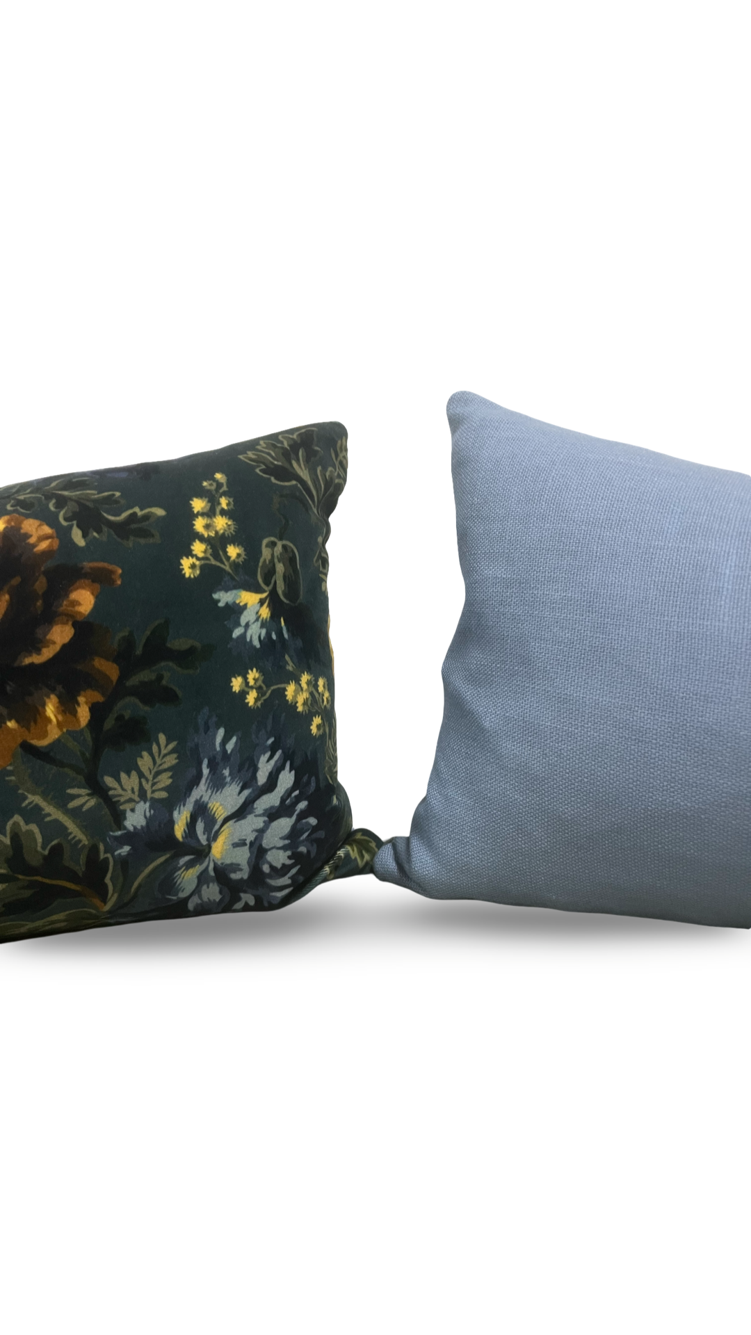 Lumbar Pillow House of Hackney Multi-Colored Velvet Floral 12X18" Knife Edge Cover