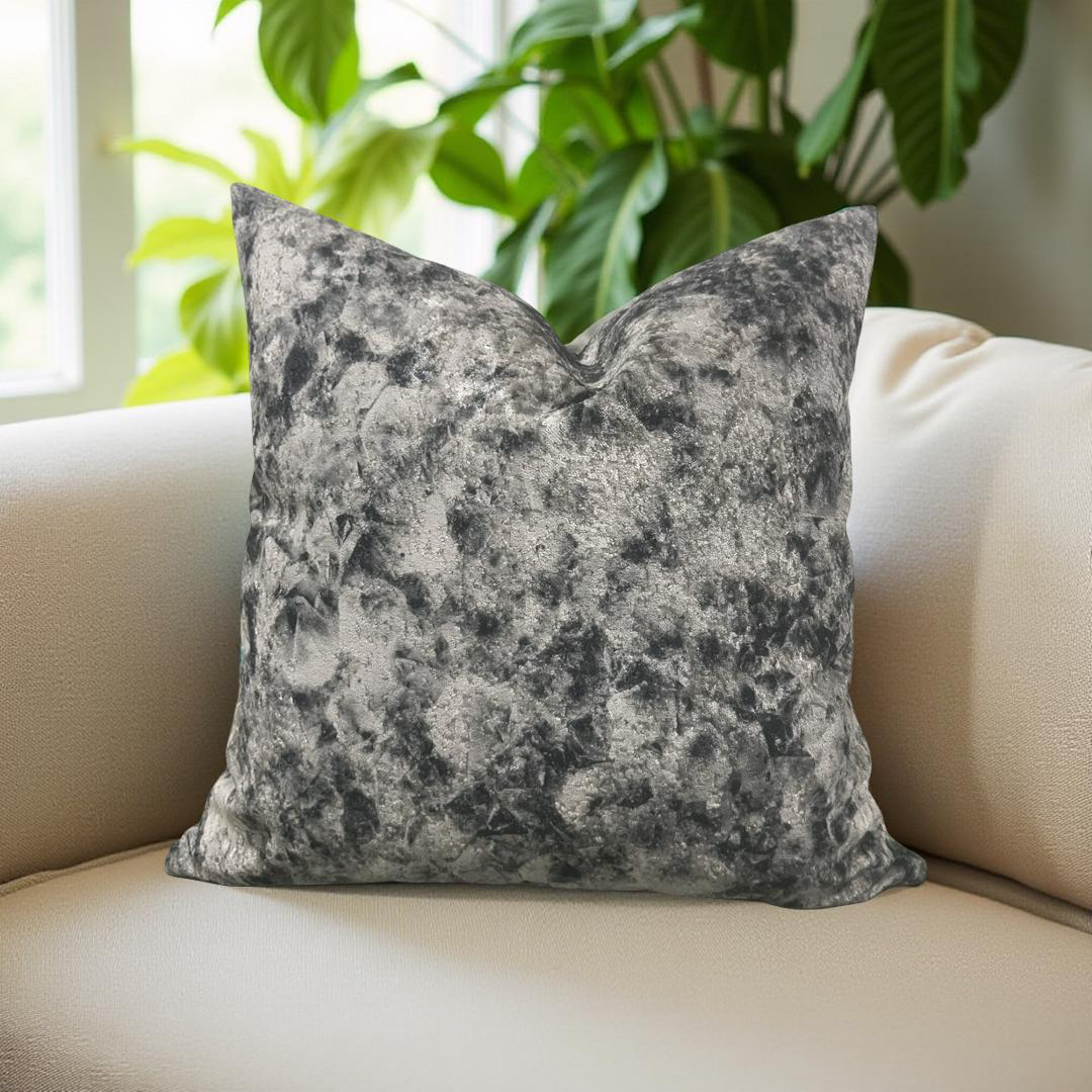 Luxury Decorative Pillow Forest Green Taupe-Grey 18x18" Knife Edge Throw Pillow