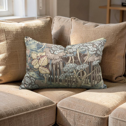 GP & J Baker Lumbar Pillow Ruskin Teal 12x18" Knife Edge Cover