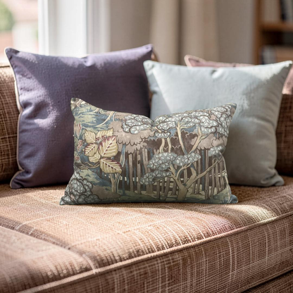 GP & J Baker Lumbar Pillow Ruskin Teal 12x18" Knife Edge Cover