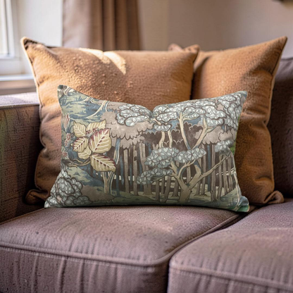 GP & J Baker Lumbar Pillow Ruskin Teal 12x18" Knife Edge Cover