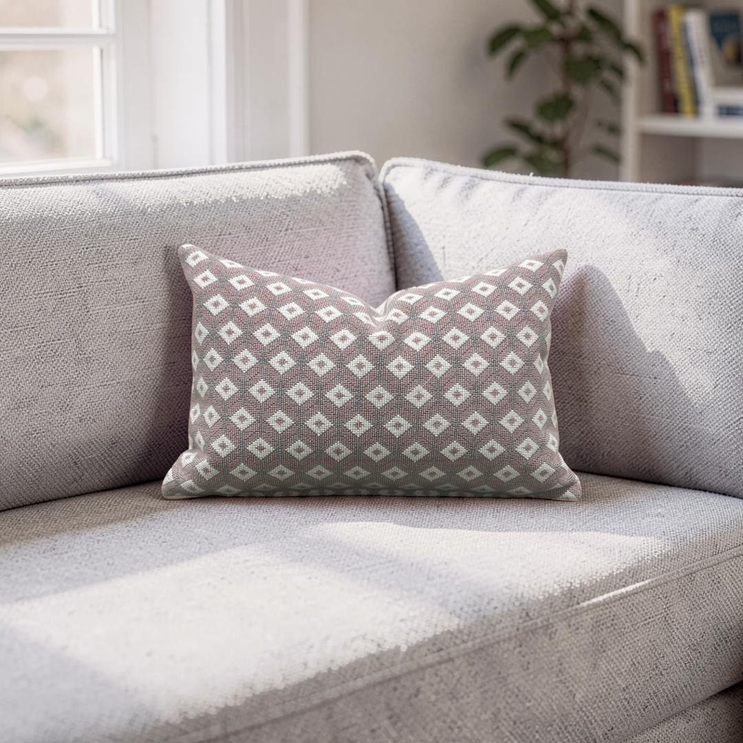 Gaston Y Daniela Lumbar Pillow Ricardo Rosa 12x18" Knife Edge Cover