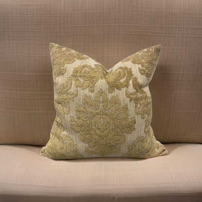 Gold Motif pattern 20X20" Knife Edge Decorative Pillow