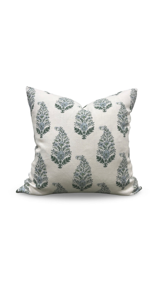 Holland & Sherry Decorative Pillow Mughal Gardens Jodhpur Spring - 22x22" Knife Edge Cover