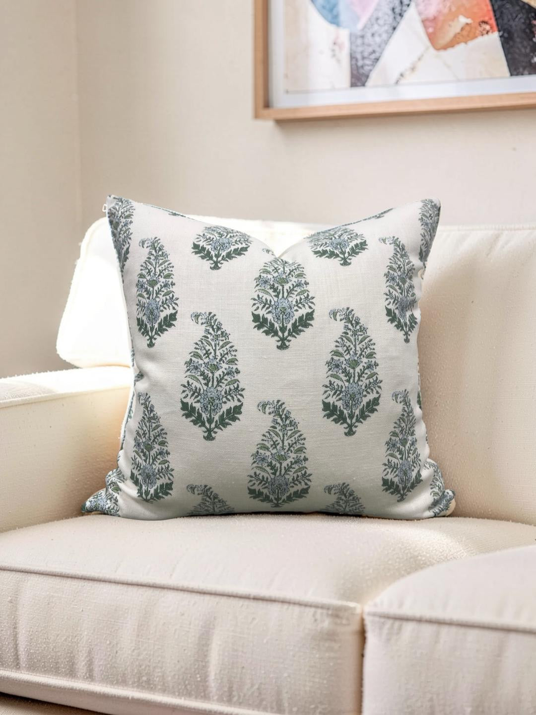 Holland & Sherry Decorative Pillow Mughal Gardens Jodhpur Spring - 22x22" Knife Edge Cover