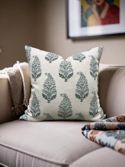 Holland & Sherry Decorative Pillow Mughal Gardens Jodhpur Spring - 22x22" Knife Edge Cover