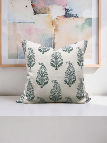 Holland & Sherry Decorative Pillow Mughal Gardens Jodhpur Spring - 22x22" Knife Edge Cover