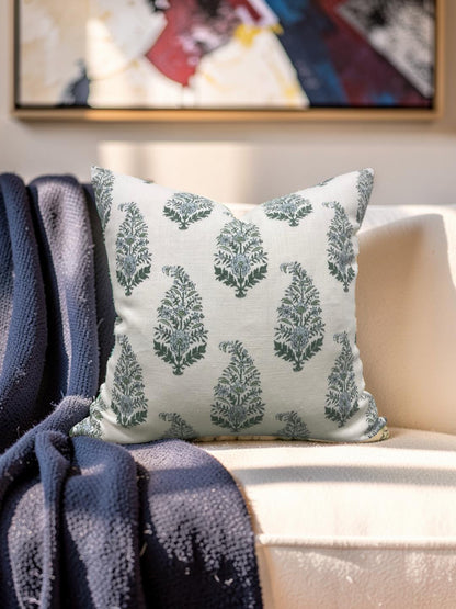 Holland & Sherry Decorative Pillow Mughal Gardens Jodhpur Spring - 22x22" Knife Edge Cover