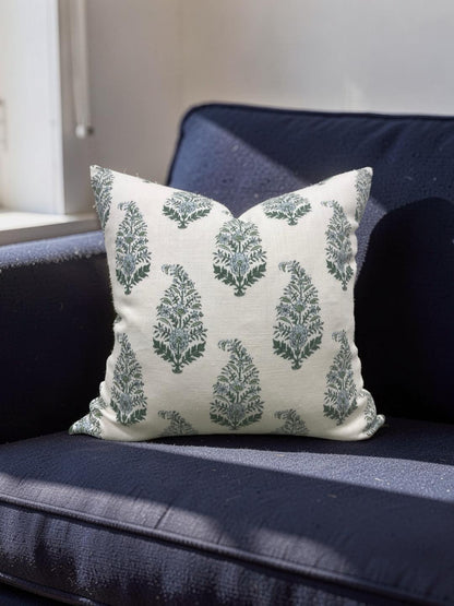 Holland & Sherry Decorative Pillow Mughal Gardens Jodhpur Spring - 22x22" Knife Edge Cover