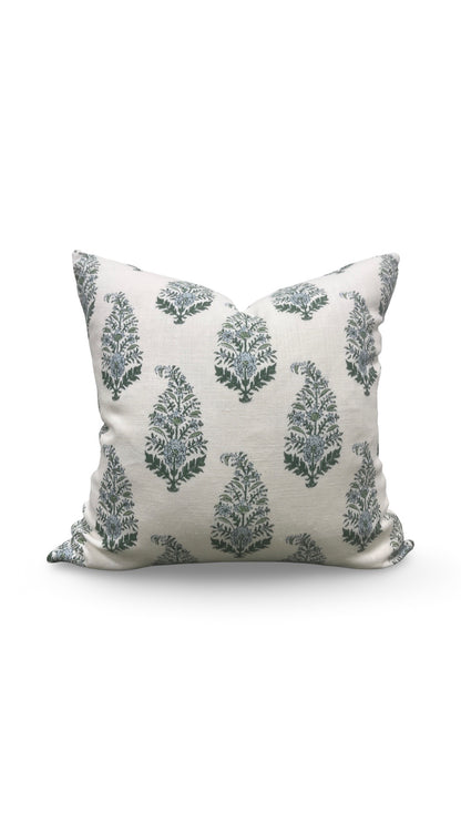 Holland & Sherry Decorative Pillow Mughal Gardens Jodhpur Spring - 22x22" Knife Edge Cover