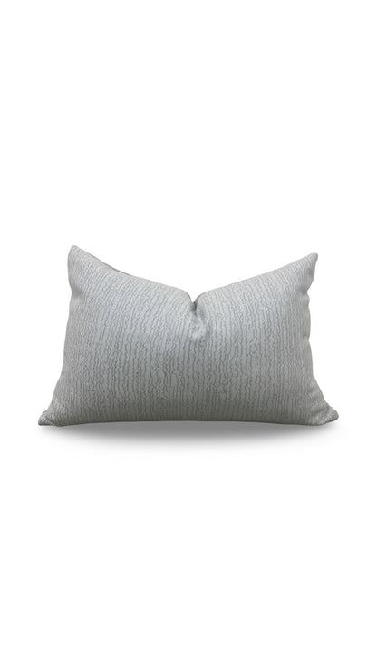 Holland & Sherry Lumbar Pillow Lucerne Ice Blue 12x18" Knife Edge Cover