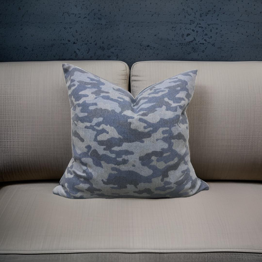 Designer Fabric Porter Mariner 22x22" Knife Edge Decorative Pillow