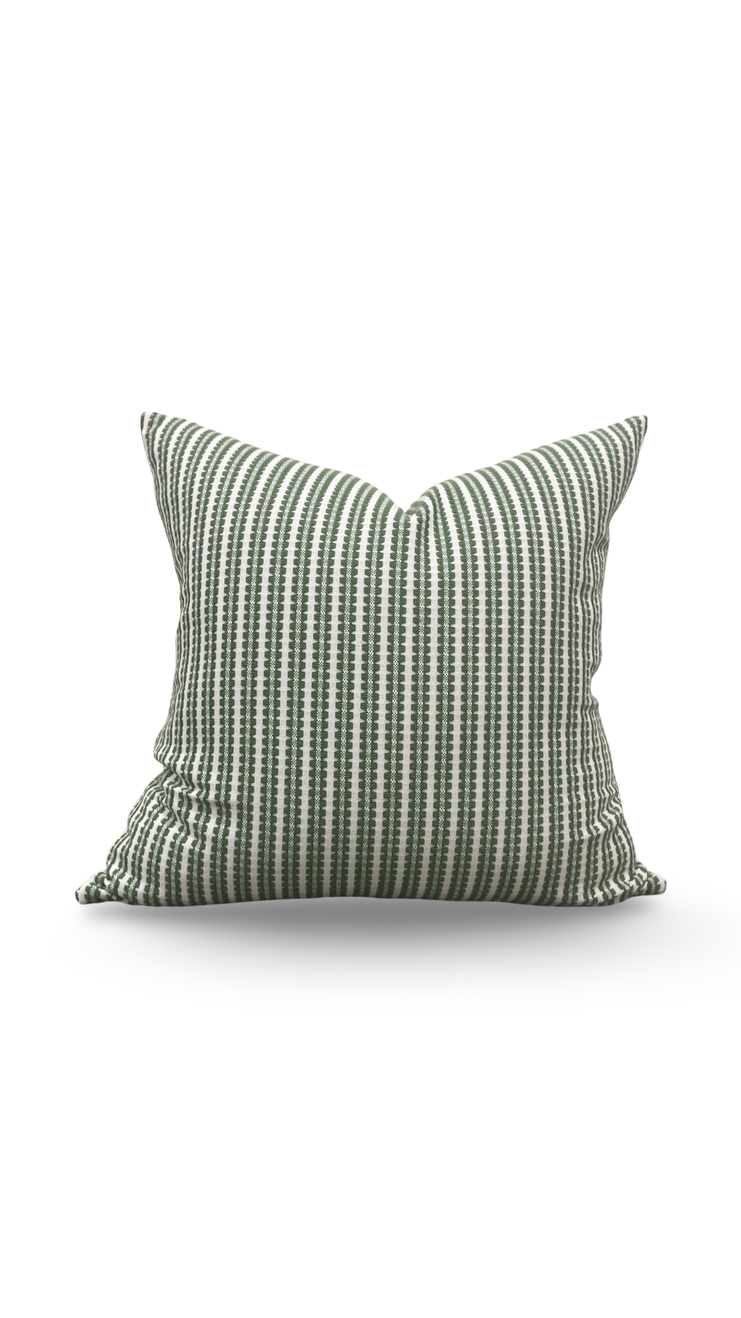 Pepita Stripe Decorative Pillow Kelly First Light 22x22" Knife Edge Cover