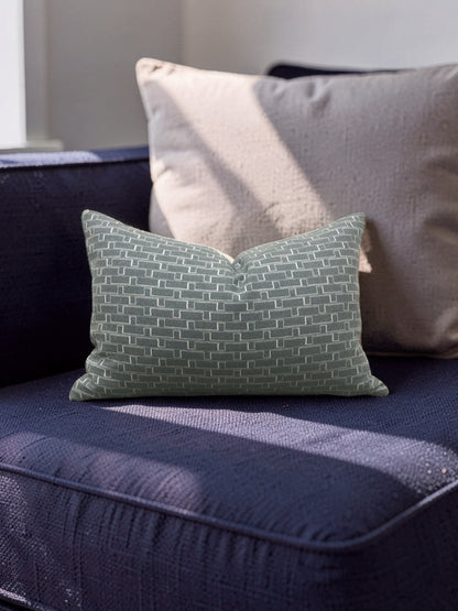 Holland & Sherry Lumbar Pillow Django Coastal 12x18" Knife Edge Cover