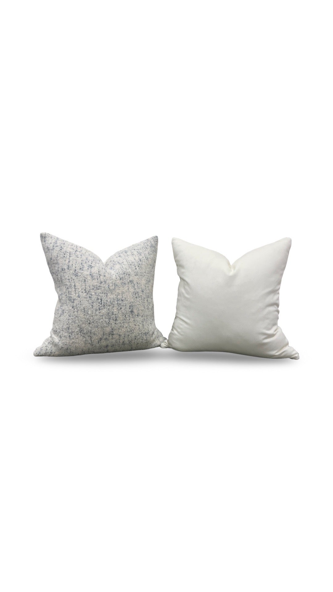 Rosemary Hallgarten Decorative Pillow Alpaca Delft 22x22" Knife Edge Cover