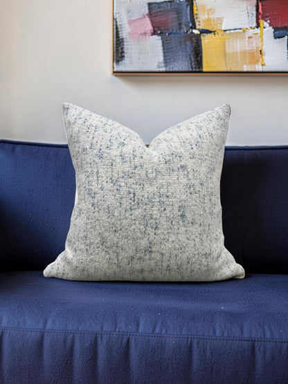 Rosemary Hallgarten Decorative Pillow Alpaca Delft 22x22" Knife Edge Cover