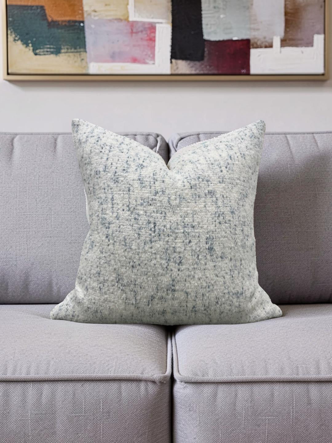 Rosemary Hallgarten Decorative Pillow Alpaca Delft 22x22" Knife Edge Cover