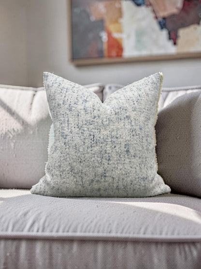 Rosemary Hallgarten Decorative Pillow Alpaca Delft 22x22" Knife Edge Cover