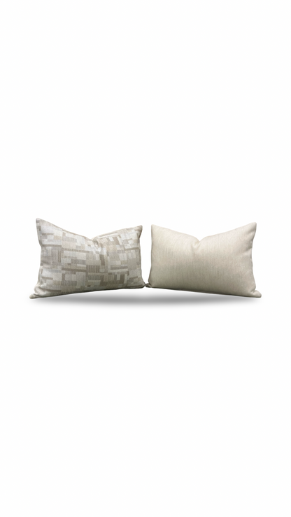 Cashmere Lumbar Pillow Alma Mater 12x18" Knife Edge Cover