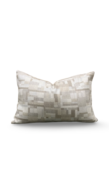 Cashmere Lumbar Pillow Alma Mater 12x18" Knife Edge Cover