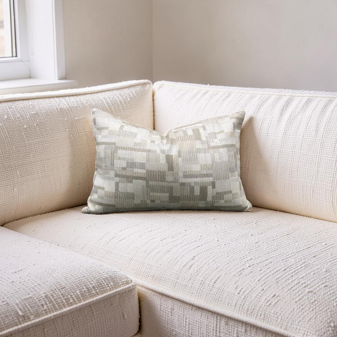 Cashmere Lumbar Pillow Alma Mater 12x18" Knife Edge Cover
