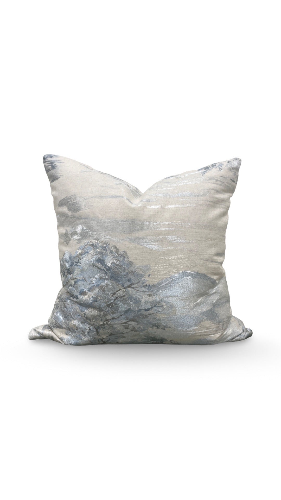 Holly Hunt Decorative Pillow Lake Como Serenity 20x20" Knife Edge Cover
