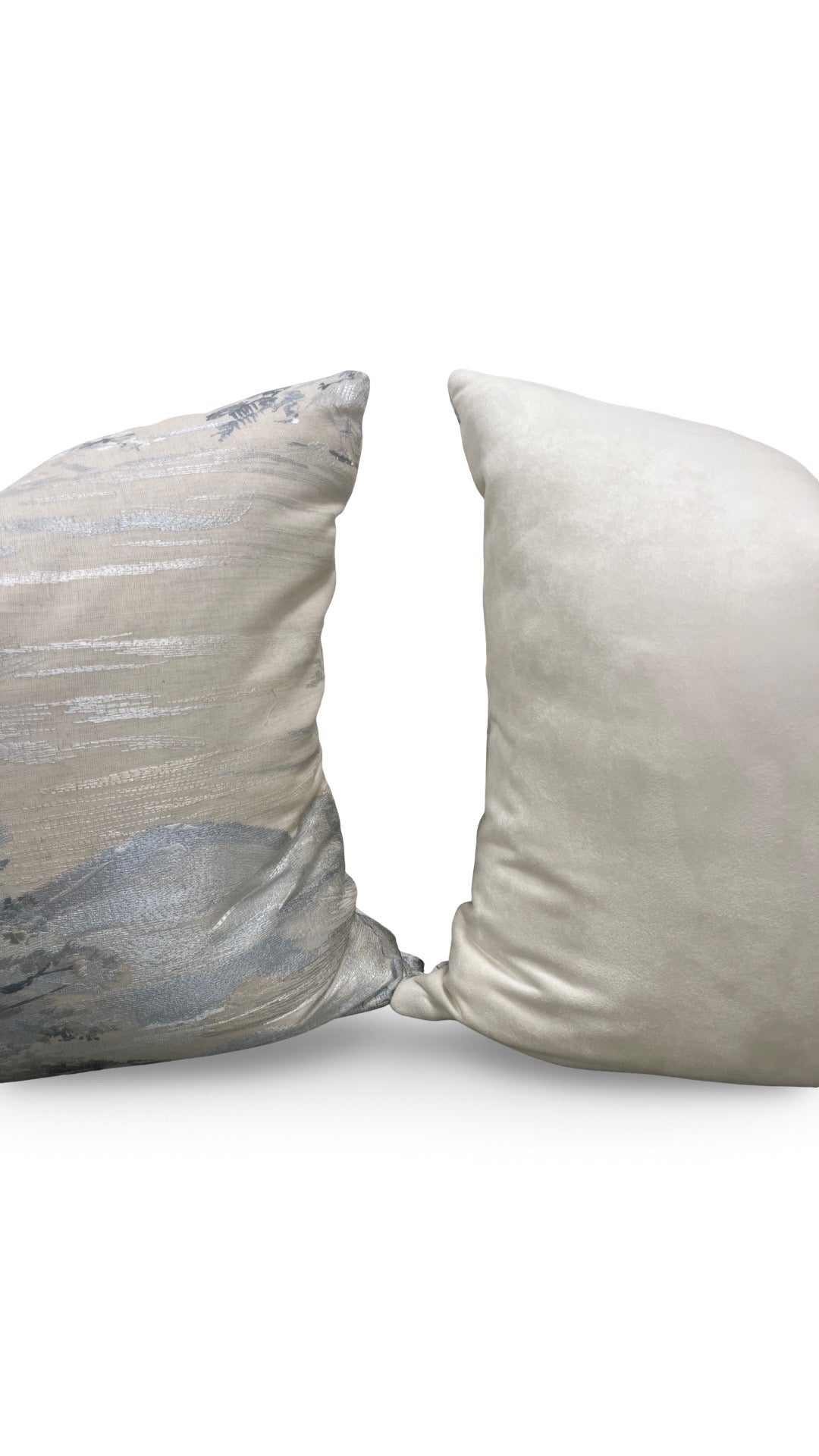 Holly Hunt Decorative Pillow Lake Como Serenity 20x20" Knife Edge Cover