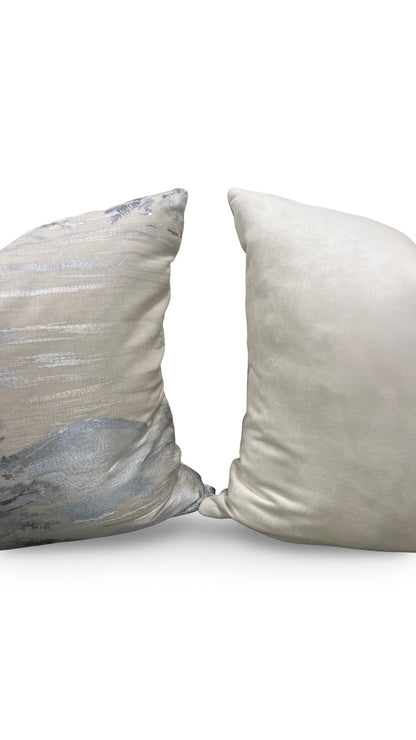 Holly Hunt Decorative Pillow Lake Como Serenity 20x20" Knife Edge Cover