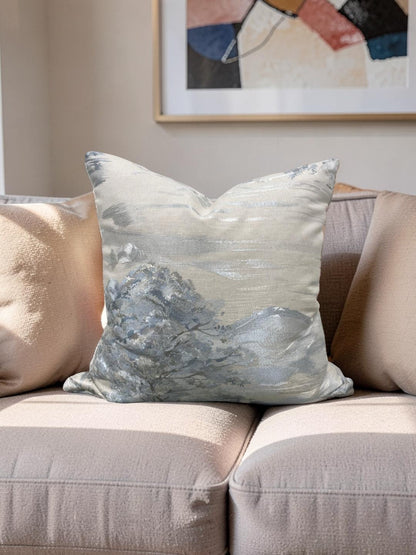 Holly Hunt Decorative Pillow Lake Como Serenity 20x20" Knife Edge Cover