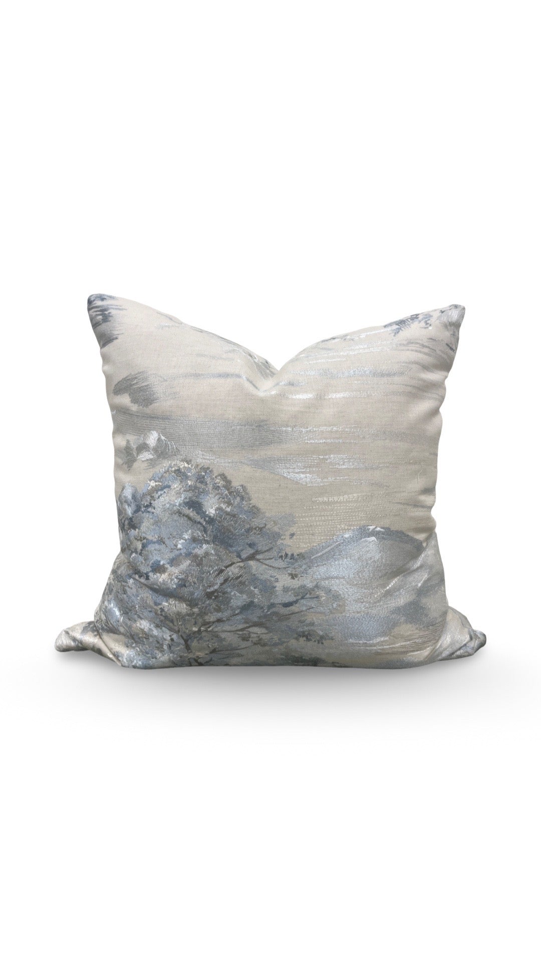 Holly Hunt Decorative Pillow Lake Como Serenity 20x20" Knife Edge Cover