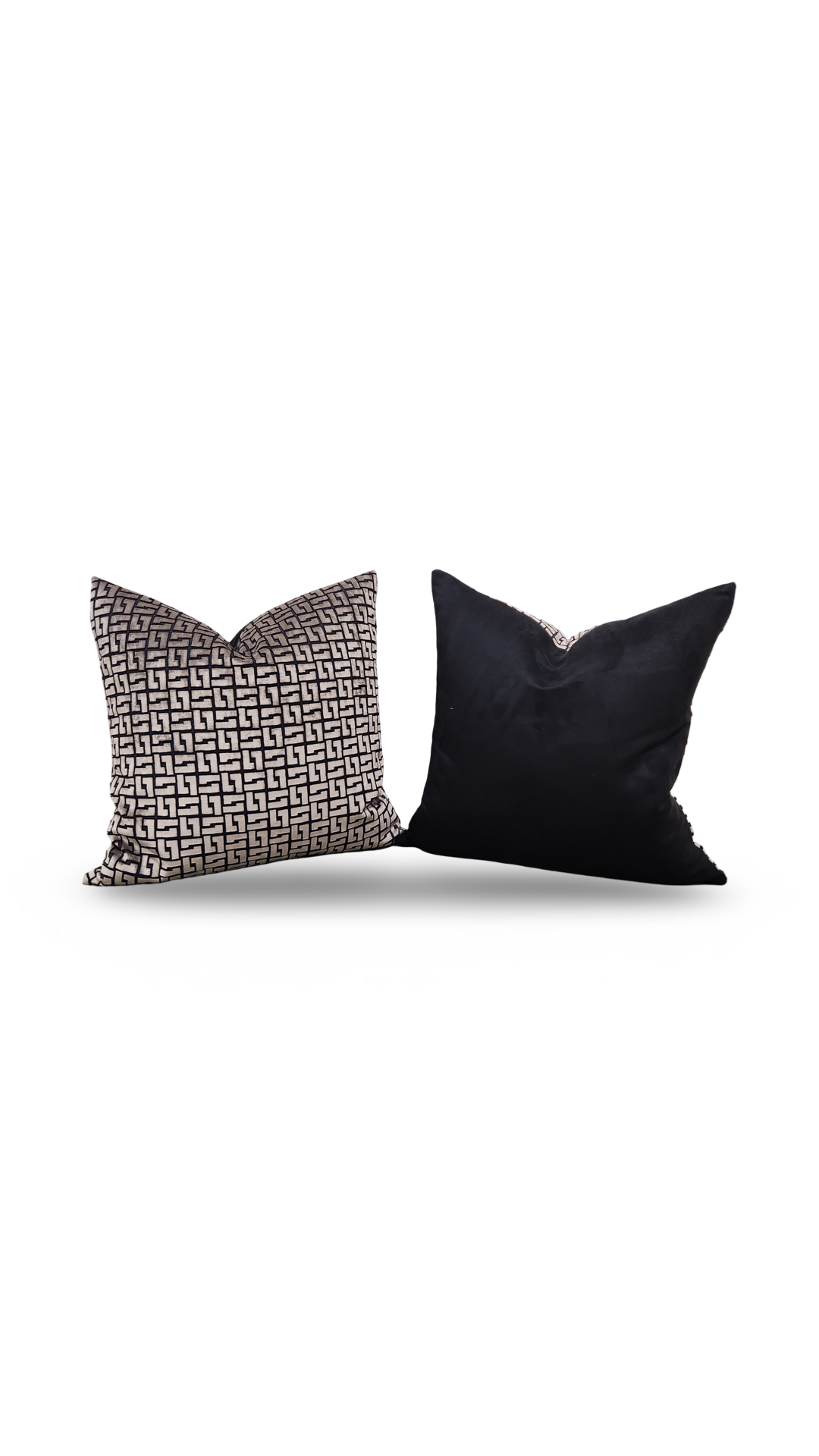 Holly Hunt Decorative Pillow Interlock Bronze Night 20x20" Knife Edge Cover