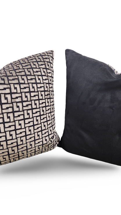 Holly Hunt Decorative Pillow Interlock Bronze Night 20x20" Knife Edge Cover