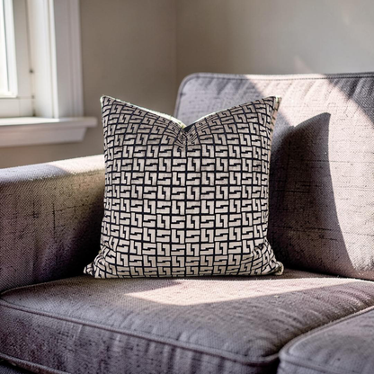 Holly Hunt Decorative Pillow Interlock Bronze Night 20x20" Knife Edge Cover