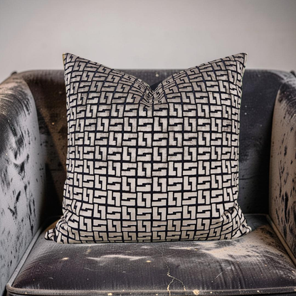 Holly Hunt Decorative Pillow Interlock Bronze Night 20x20" Knife Edge Cover