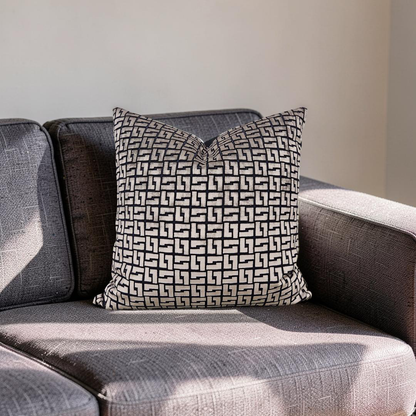 Holly Hunt Decorative Pillow Interlock Bronze Night 20x20" Knife Edge Cover