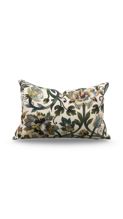 House of Hackney Lumbar Pillow Gaia Ecru 12x18" Knife Edge Cover