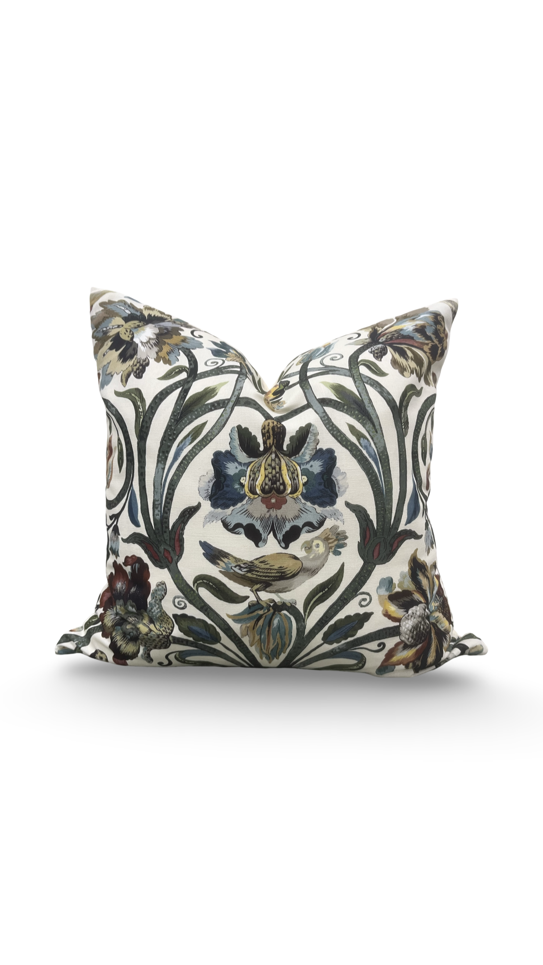 House of Hackney Decorative Pillow Gaia Ecru with Cream back 20x20" Knife Edge Cover