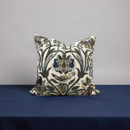House of Hackney Decorative Pillow Gaia Ecru with Cream back 20x20" Knife Edge Cover