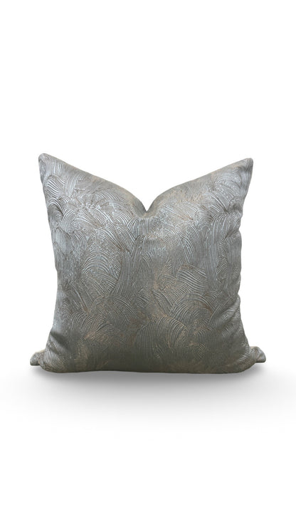 Casamance Fabric Decorative Pillow Tanagra Celadon 18x18" Knife Edge Cover