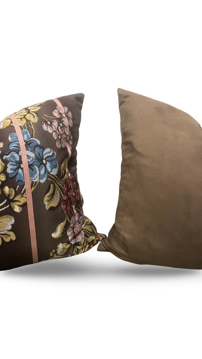 Jim Thompson Fabric Decorative Pillow Orangerie Meissen 20x20" Knife Edge Cover