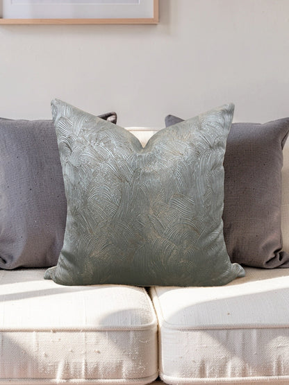 Casamance Fabric Decorative Pillow Tanagra Celadon 18x18" Knife Edge Cover