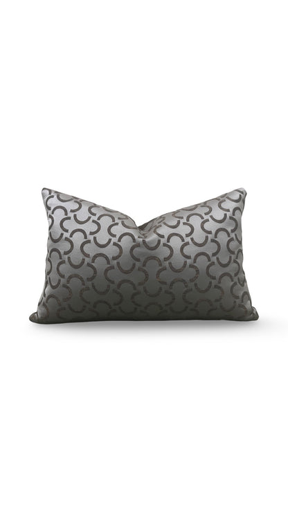 Dedar Fabric Lumbar Pillow Mezzaluna 12x18" Knife Edge Cover