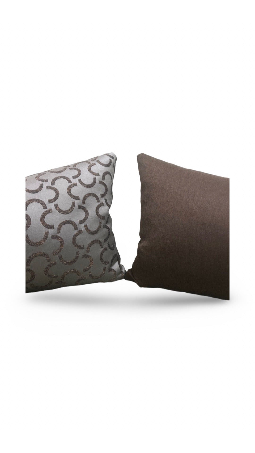 Dedar Fabric Lumbar Pillow Mezzaluna 12x18" Knife Edge Cover
