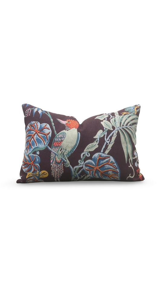 Utopia Goods Lumbar Pillow Paradise Cocoa 12x18" Knife Edge Cover