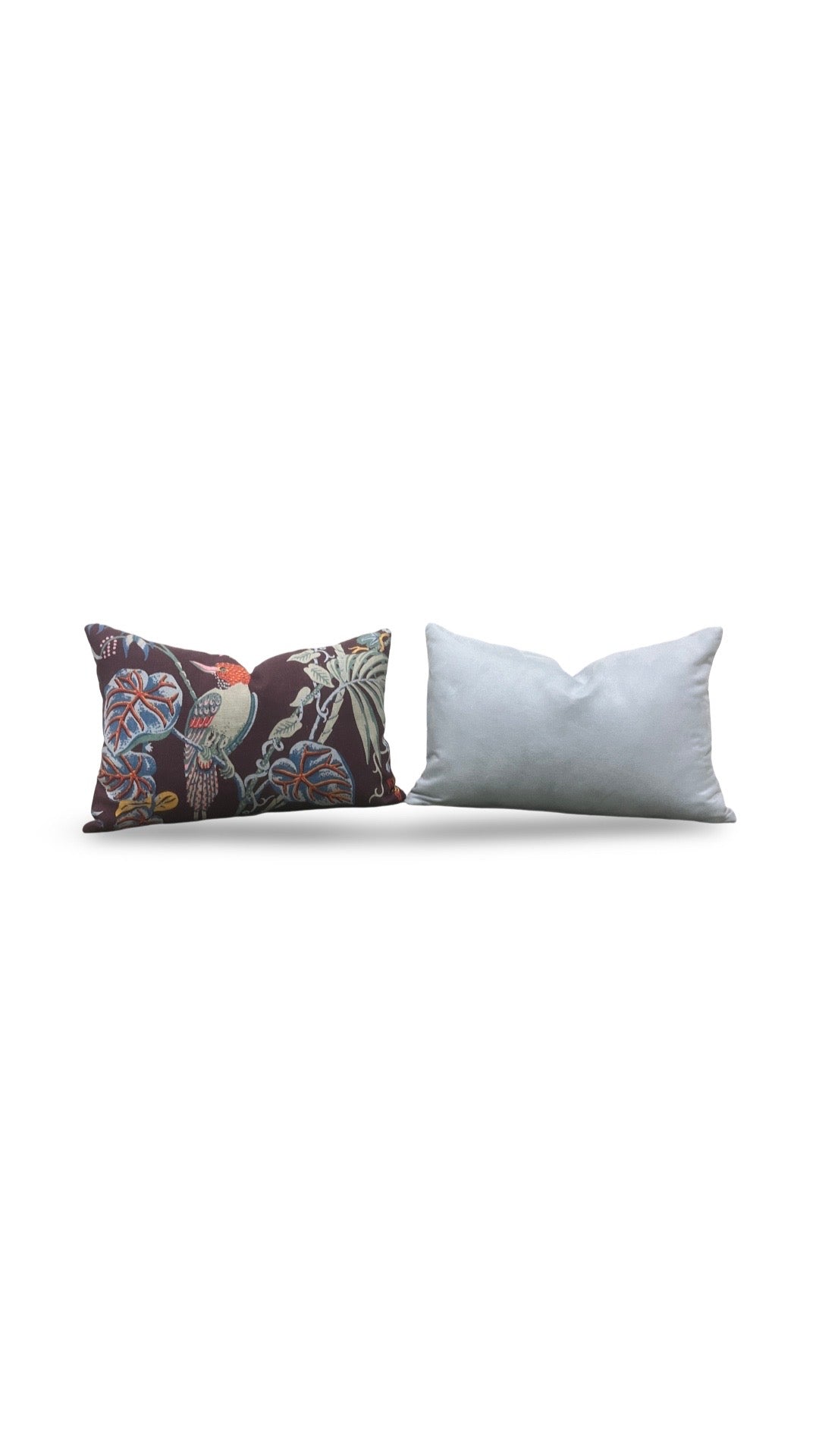 Utopia Goods Lumbar Pillow Paradise Cocoa 12x18" Knife Edge Cover