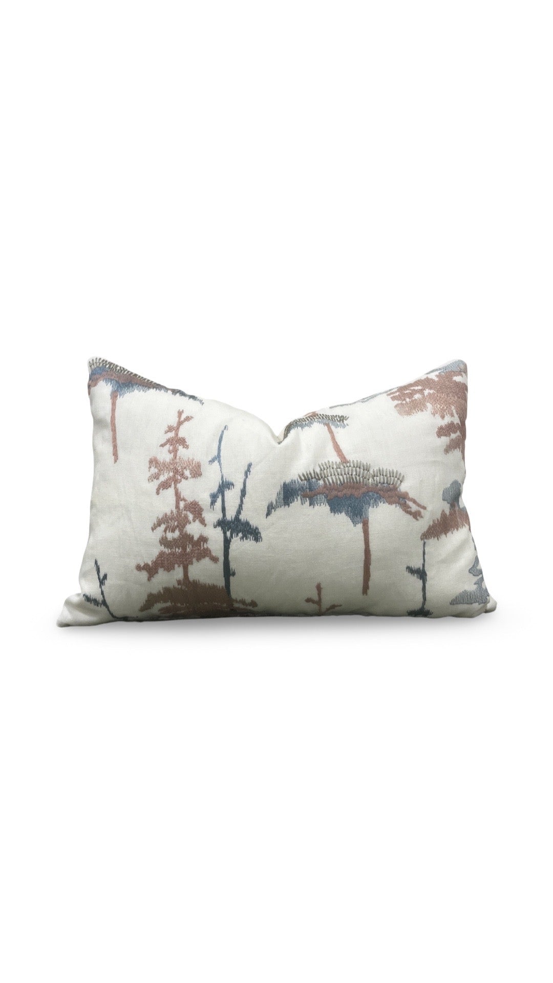 Jiun Ho Fabric Lumbar Pillow Daisugi Opal 12x18" Knife Edge Cover