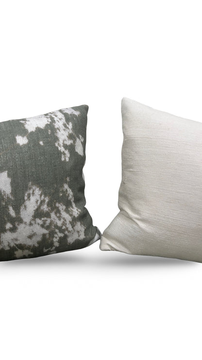 Pollack Fabric Lumbar Pillow Late Summer Moss 12x18" Knife Edge Cover